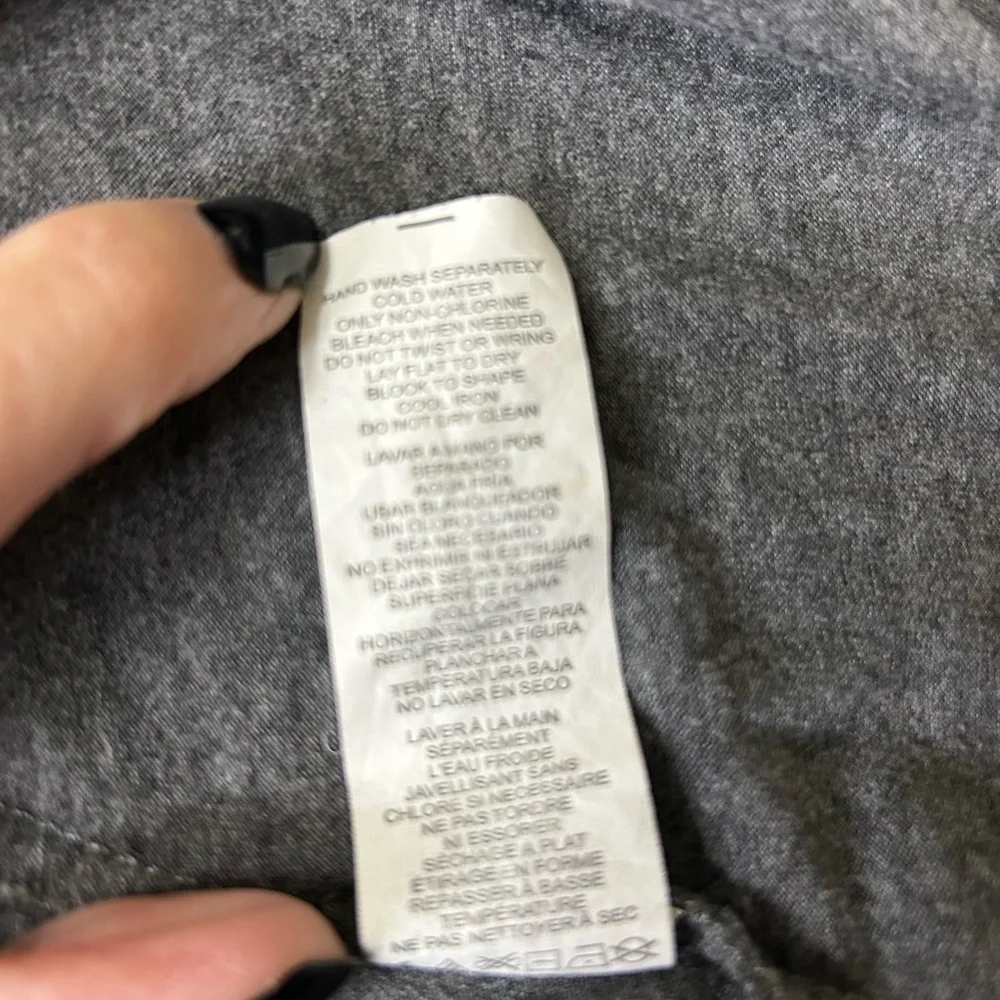 Source Unknown Gray Long Sleeve Dress
